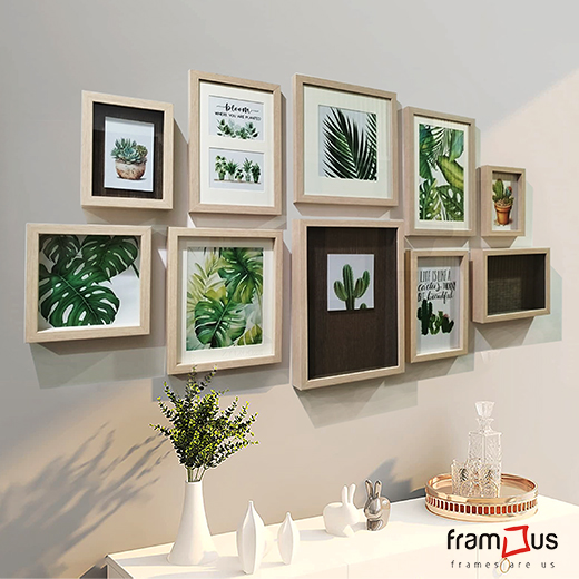 Wall of 10 Frames - WO10F02 - Mix