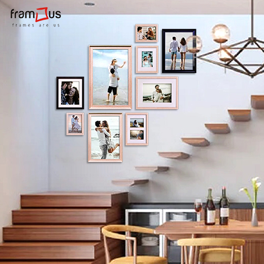 Wall of 9 Frames - WO9F01A - Mix