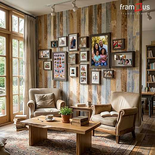 Wall of 16 Frames - WO16F01 - Mix