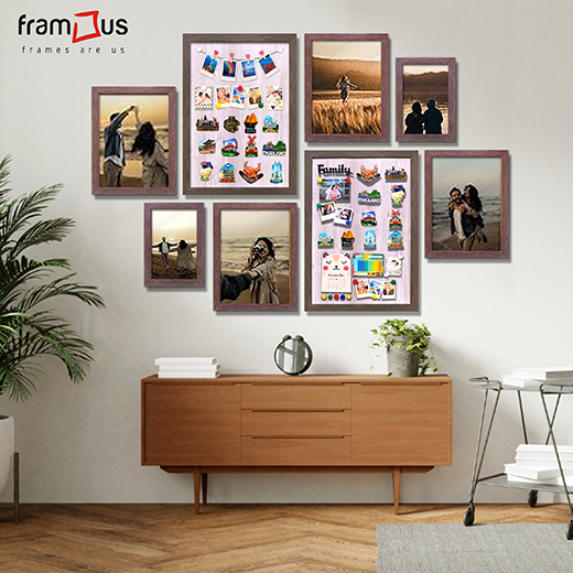 Wall of 8 Frames - WO8F06 - Mix