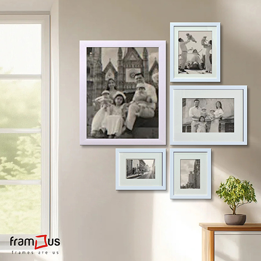 Wall of 5 Frames - WO5F03 - MIX