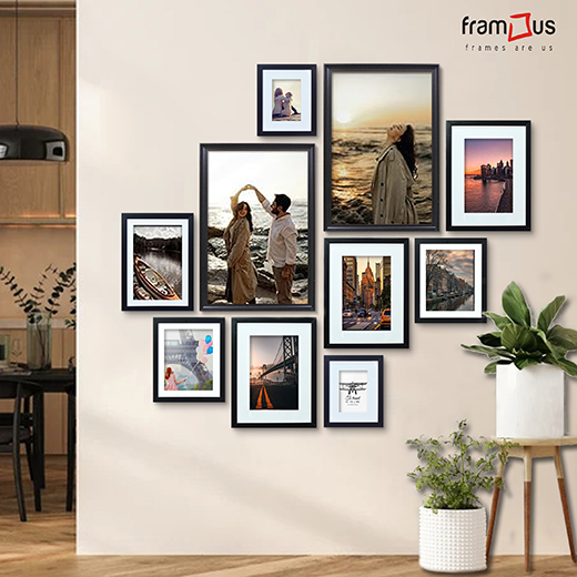 Wall of 10 Frames - WO10F06 - MIX