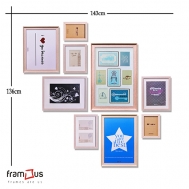 Wall of 9 Frames - WO9F01 - Mix