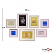 Wall of 7 Frames - WO7F02A - Mix
