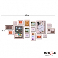 Wall of 16 Frames - WO16F01 - Mix