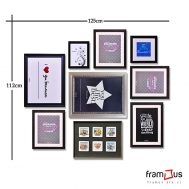 Wall of 9 Frames - WO9F02 - Mix
