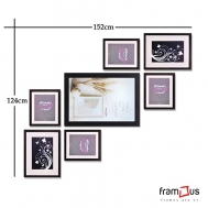 Wall of 7 Frames - WO7F07 - Mix
