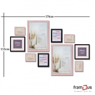 Wall of 10 Frames - WO10F05 - Mix