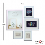 Wall of 5 Frames - WO5F03 - MIX