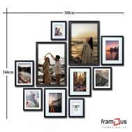 Wall of 10 Frames - WO10F06 - MIX